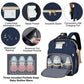 Diaper Bag Backpack with Changing Station - Navy