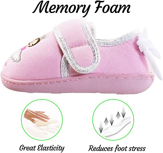 Girl Pink Ballerina Warm Slippers Shoes