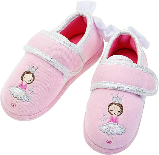 Girl Pink Ballerina Warm Slippers Shoes