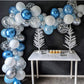 Party Balloon Set - Blue+Silver