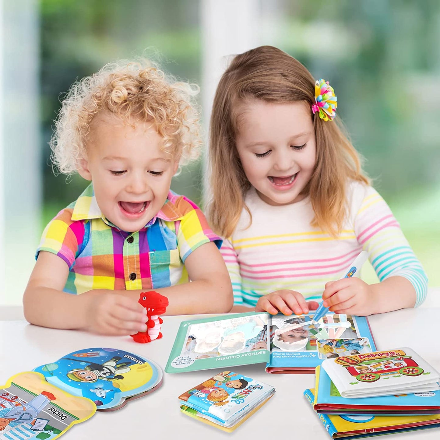 Fun Way to Learn in the Bath - Waterproof Interactive Baby Books