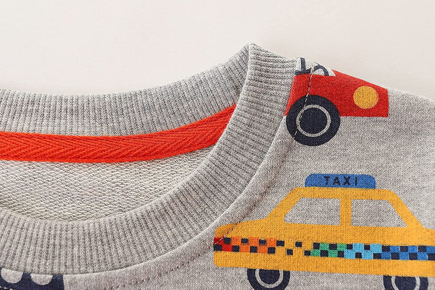 Kids Cotton Long-Sleeves Sweatshirt - Transportation