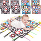 Tummy Mat Baby Toys - Black and White High Contrast Sensory (4 Pack)