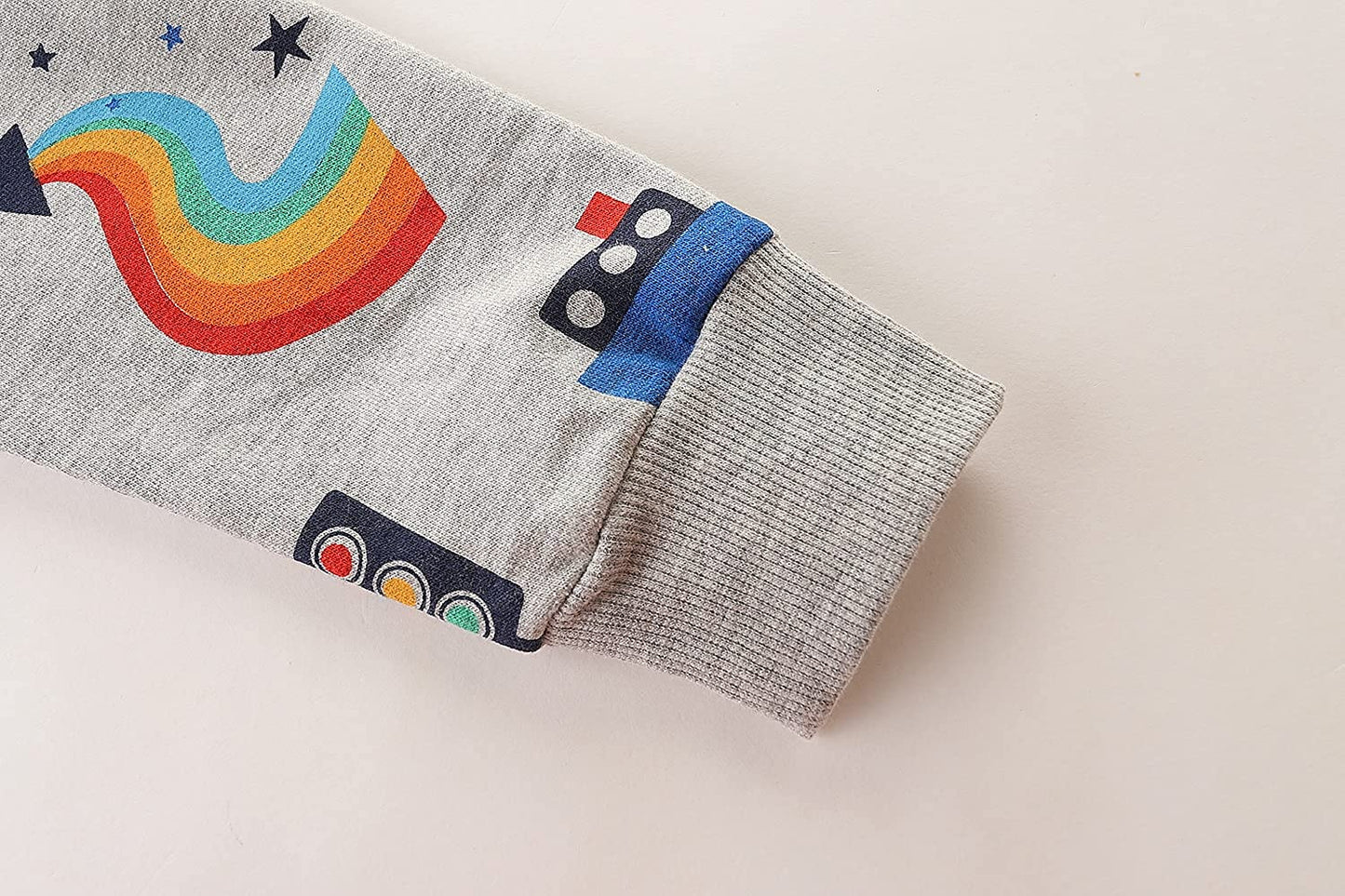 Kids Cotton Long-Sleeves Sweatshirt - Transportation
