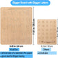 Wooden Double-Sided Letter Tracing Board w/ 2pcs Silicone Pencil Grips