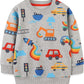 Kids Cotton Long-Sleeves Sweatshirt - Transportation