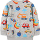 Kids Cotton Long-Sleeves Sweatshirt - Transportation