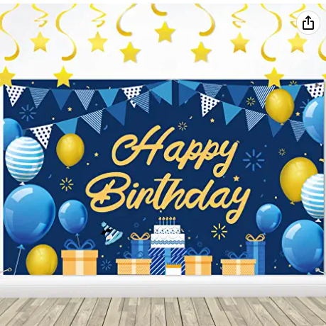 Birthday Party Decoration Banner Set