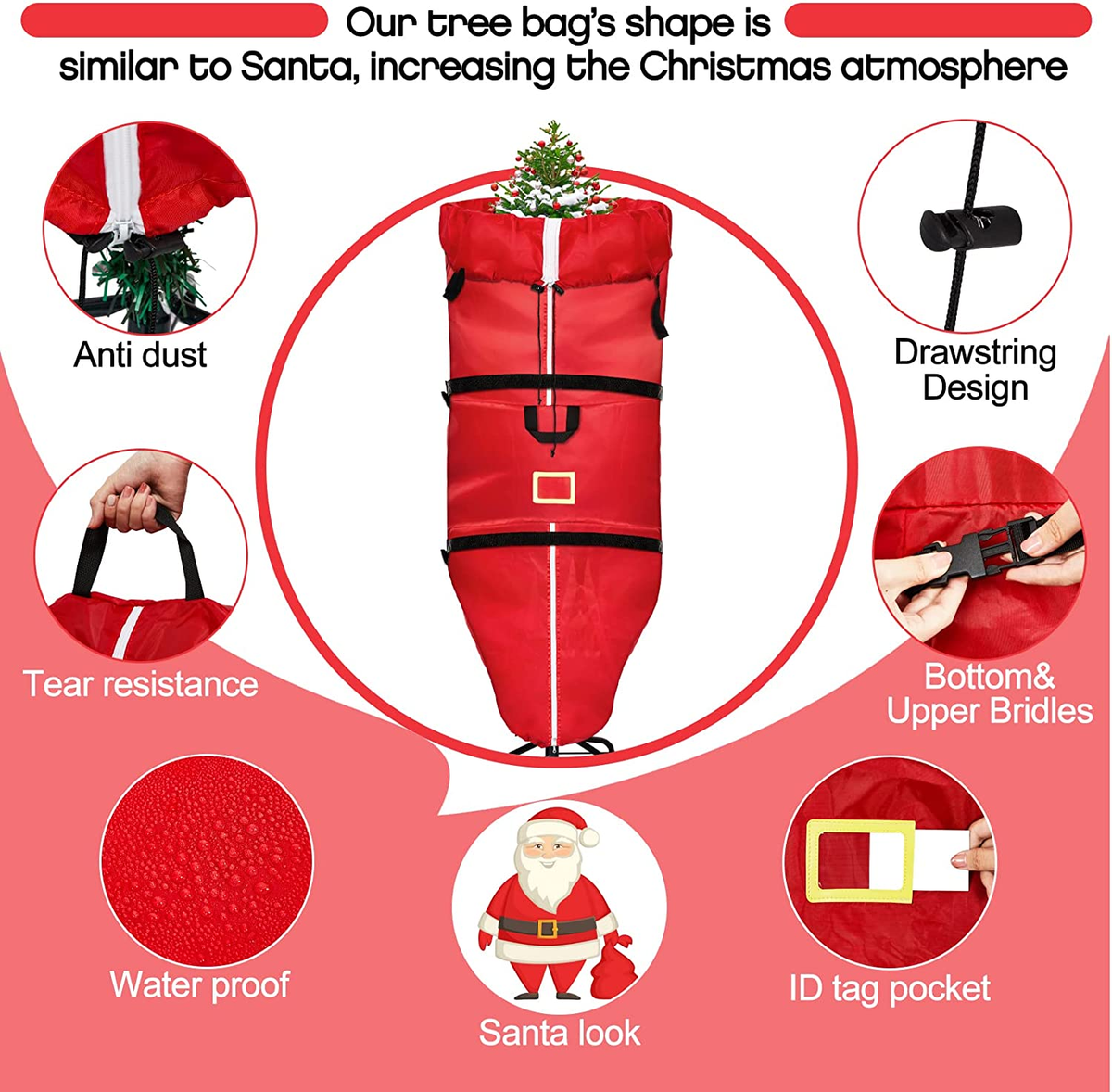 Christmas Tree Storage Bag - Fit under 7.5Ft Tree